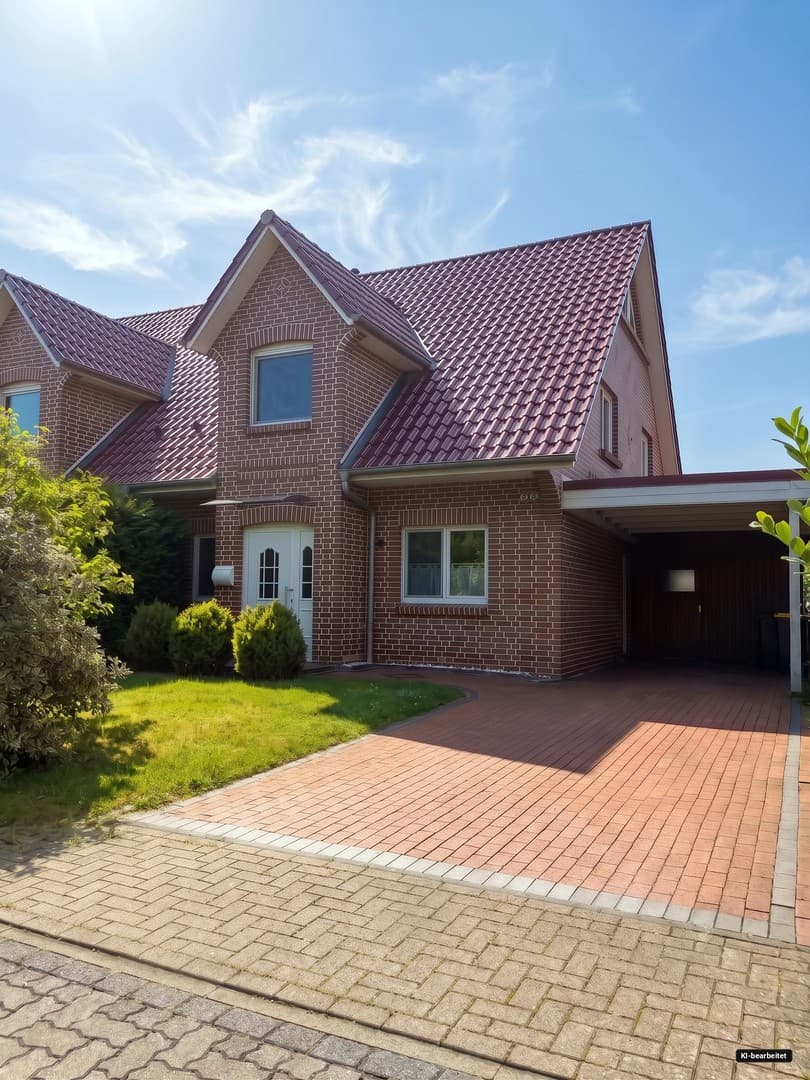 Modernes Zuhause mit geschütztem Garten, großer Terrasse und viel zusätzlichem Platz