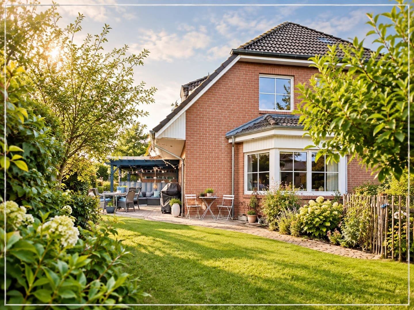 Moderne DHH mit Kamin, überdachter Terrasse, Glasfaser & Elektromobilität - PRIVAT/PROVISIONSFREI