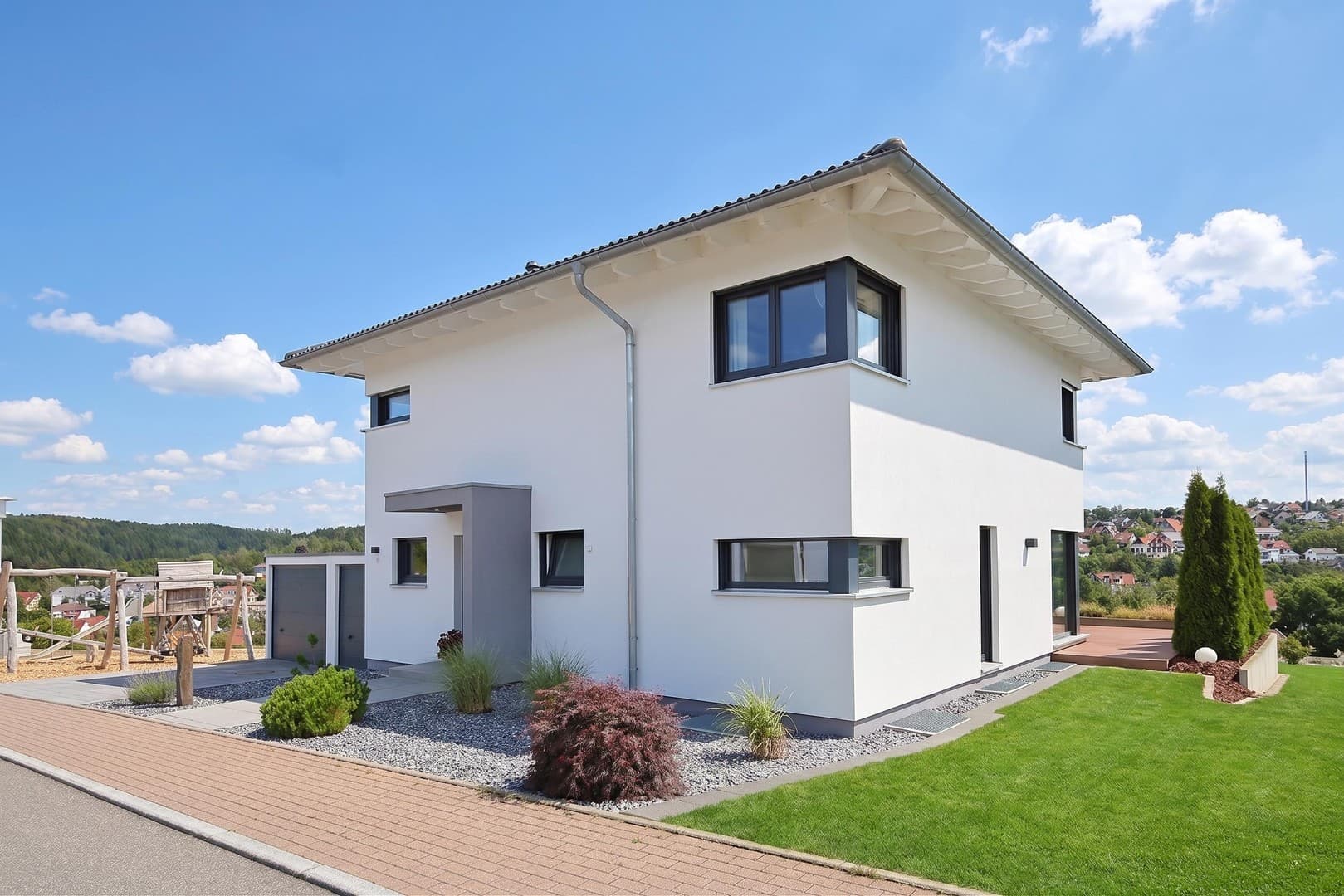 Modernes EFH mit schöner Aussicht, Wellnessbereich & Energieeffizienz A+