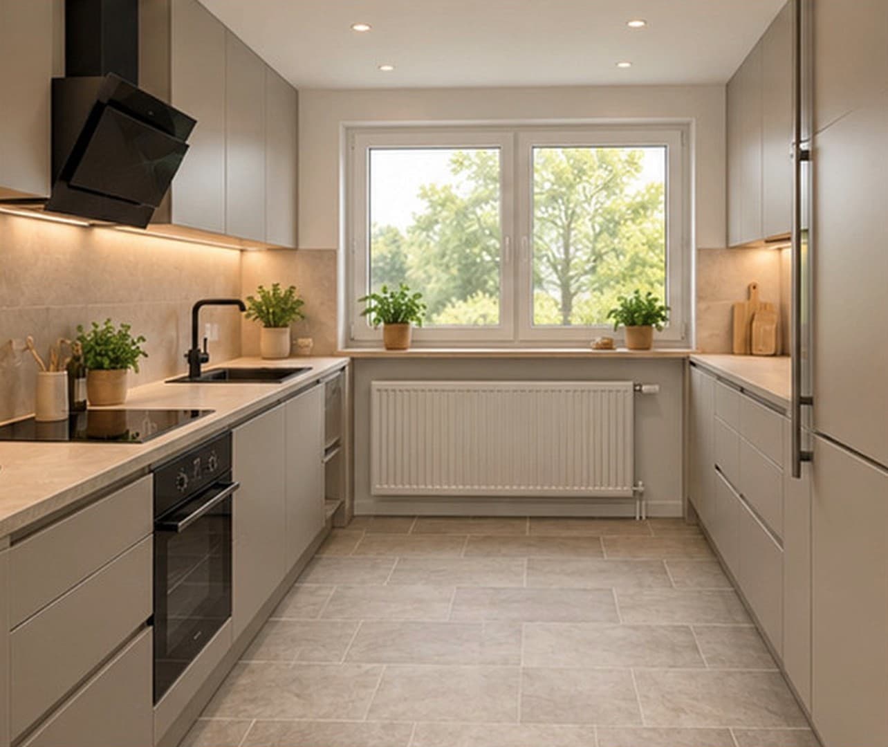 Frisch renovierte 4-Zi-Wohnung (99qm) mit großem Balkon, neuer Einbauküche & Garage in Sassenberg