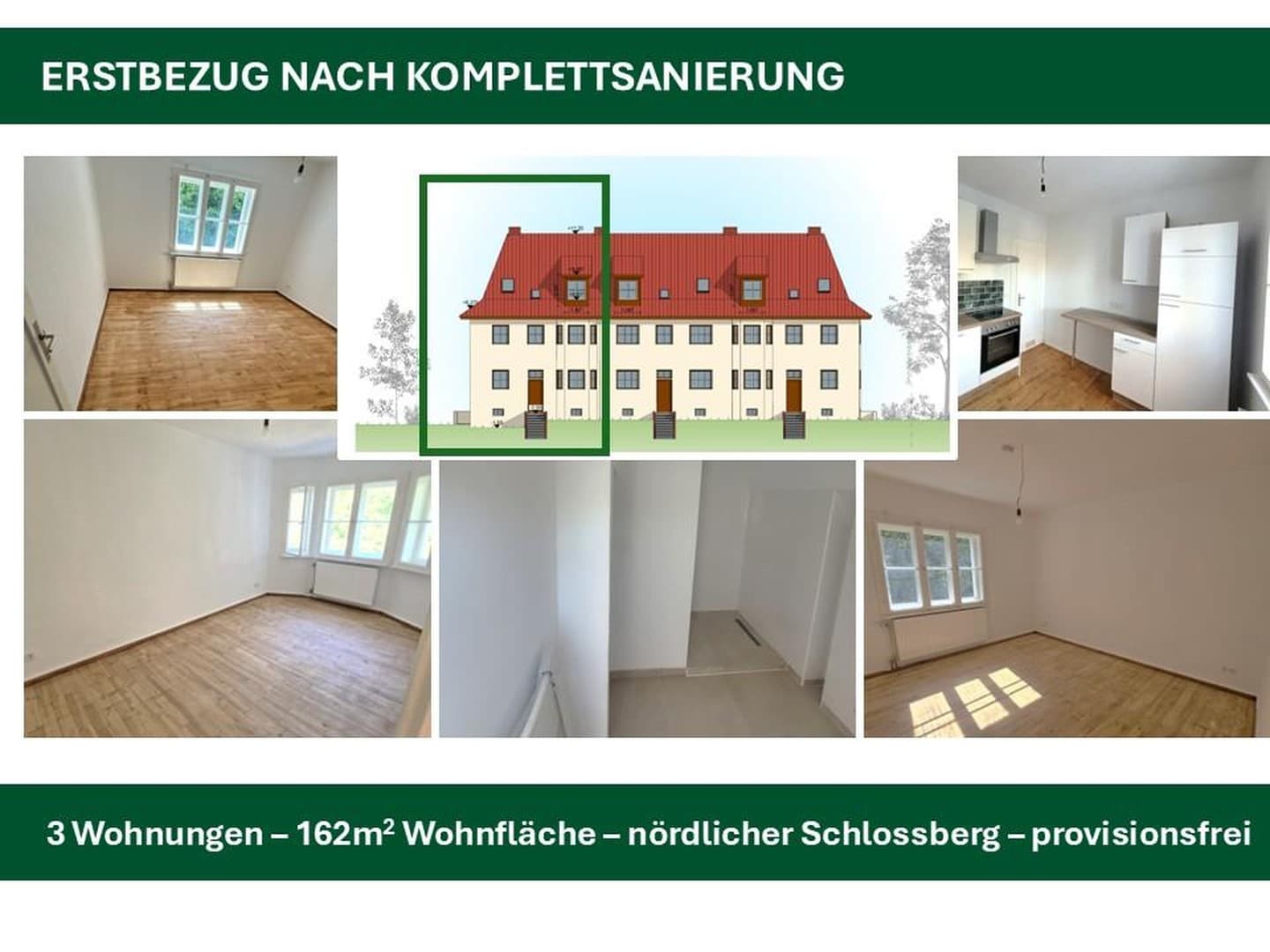 Erstbezug nach Sanierung: Renditestarkes Dreifamilienhaus in begehrter Lage am Schlossberg