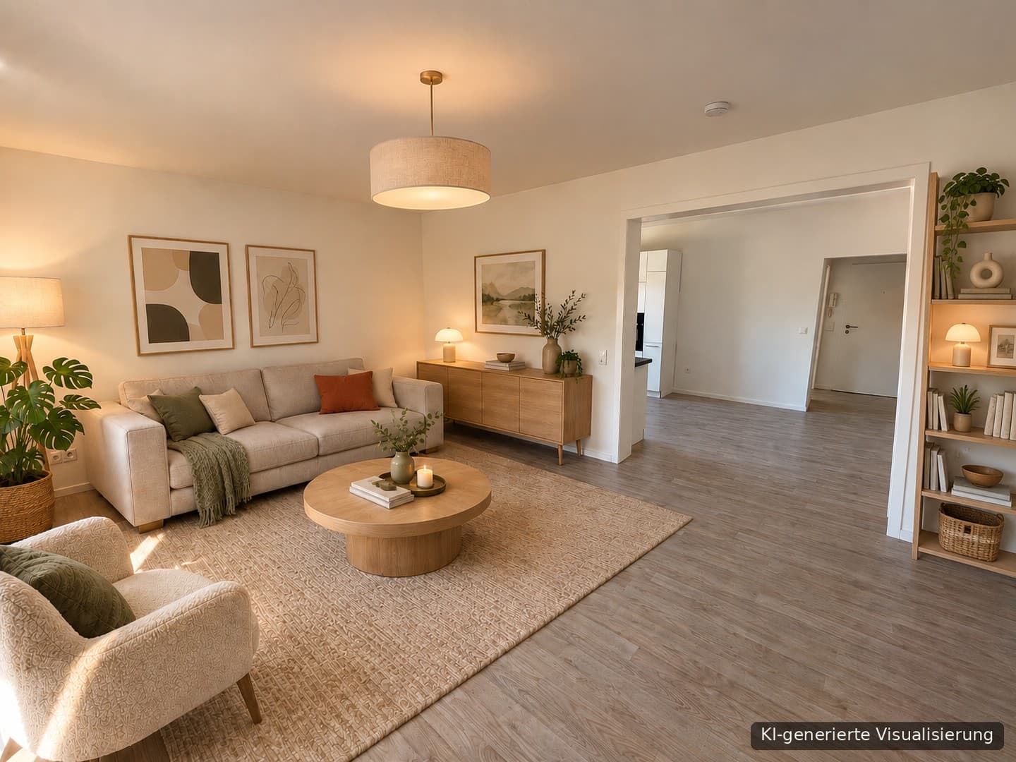 Frisch renovierte 2-Zimmer-Wohnung für 1-2 Personen, Balkon, Einbauküche, ca. 61 m², Lünen-Wethmar