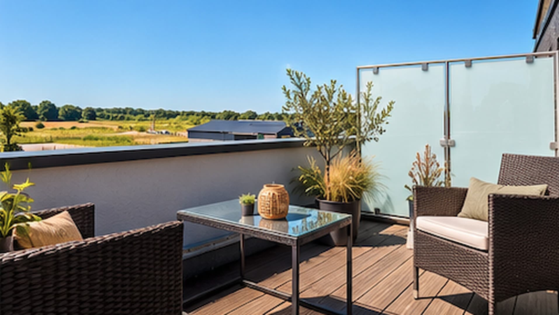 Penthouse Wohnung mit Terrasse - Erdwärme, Aufzug, Stellplatz usw.