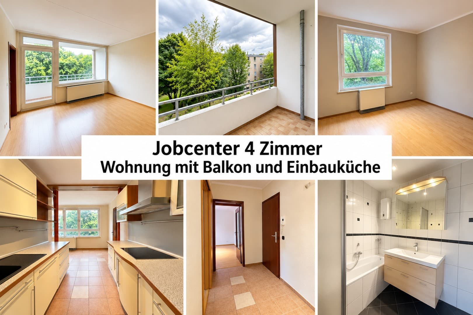 Jobcenter– deine neue Wohnung ist fertig! Job Center–Your new apartment is ready for you to move in!