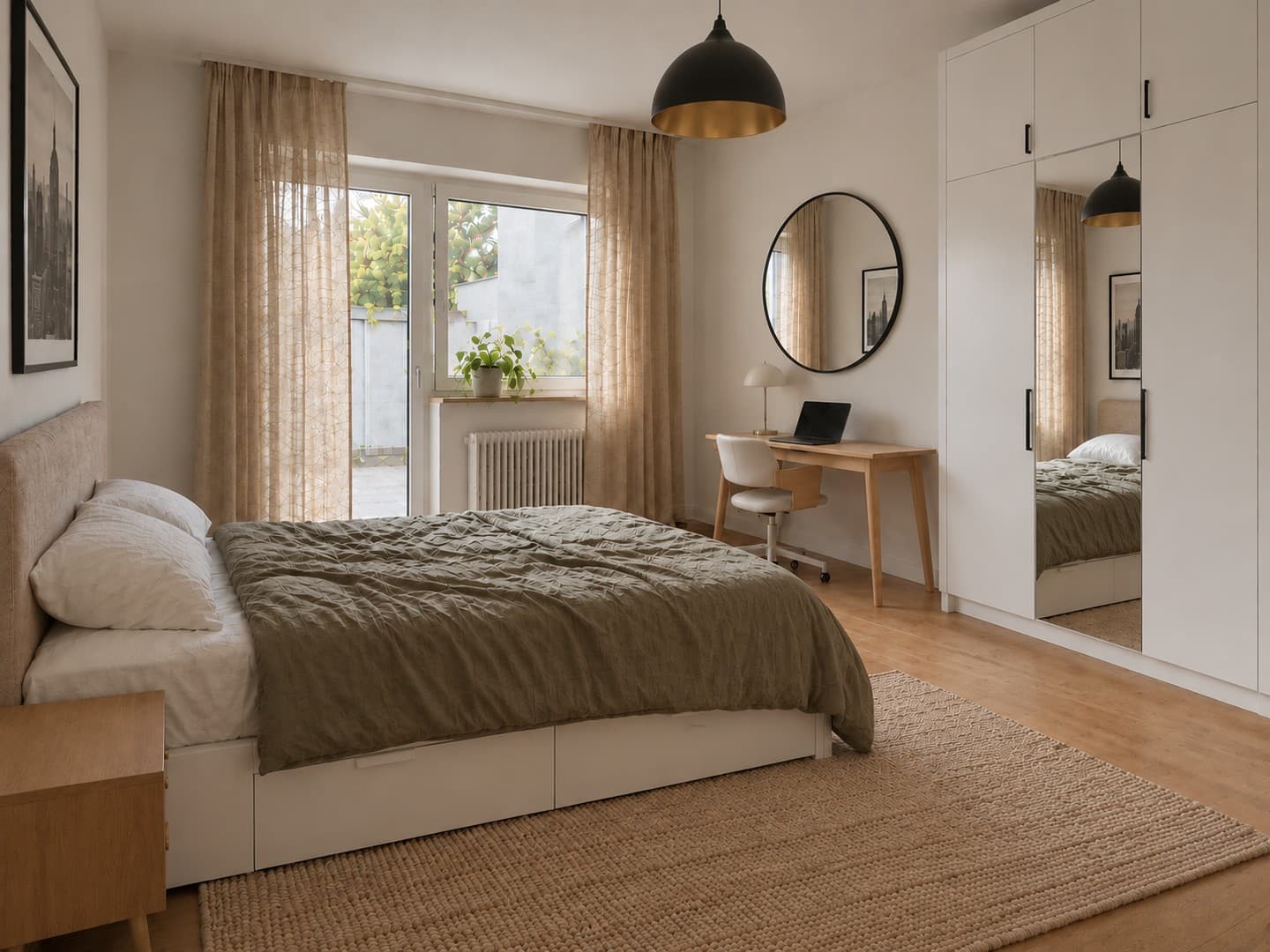 Hochwertig möbliertes WG-Zimmer (3er WG) - all inkl. Miete / frisch renovierte Wohnung & Garage