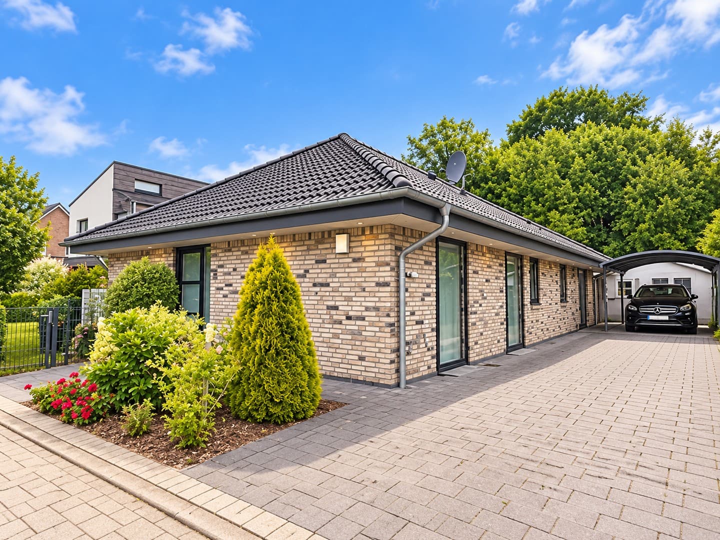 Moderner KfW-40-Bungalow – 125 m² Wohnfläche, 811 m² Grundstück & großer Garten