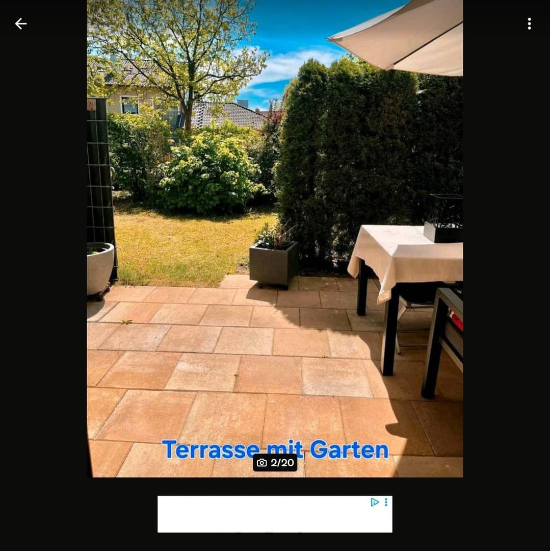 EG Wohnung Souterrain insg. 100qm²+Terasse 16m²+Garten 35m²+TG