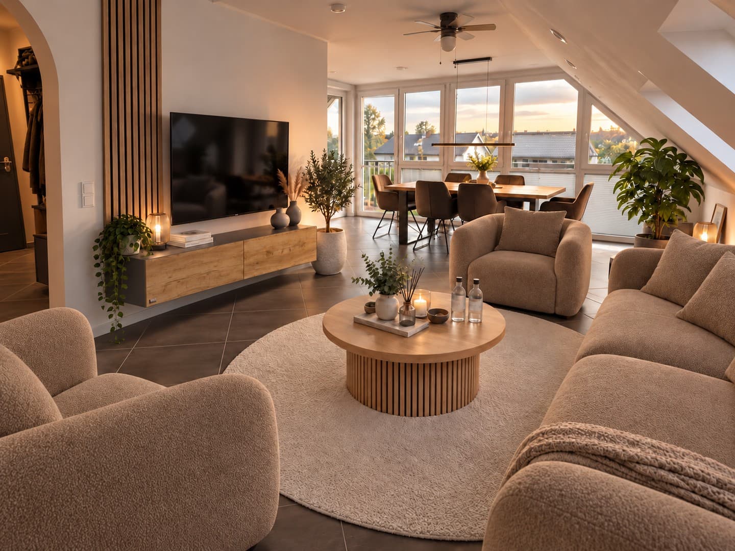 Exklusiv vollmöblierte 4-Zimmer-Wohnung | 101 m² | Fussbodenheizung | Klimaanlage | Whirlpool