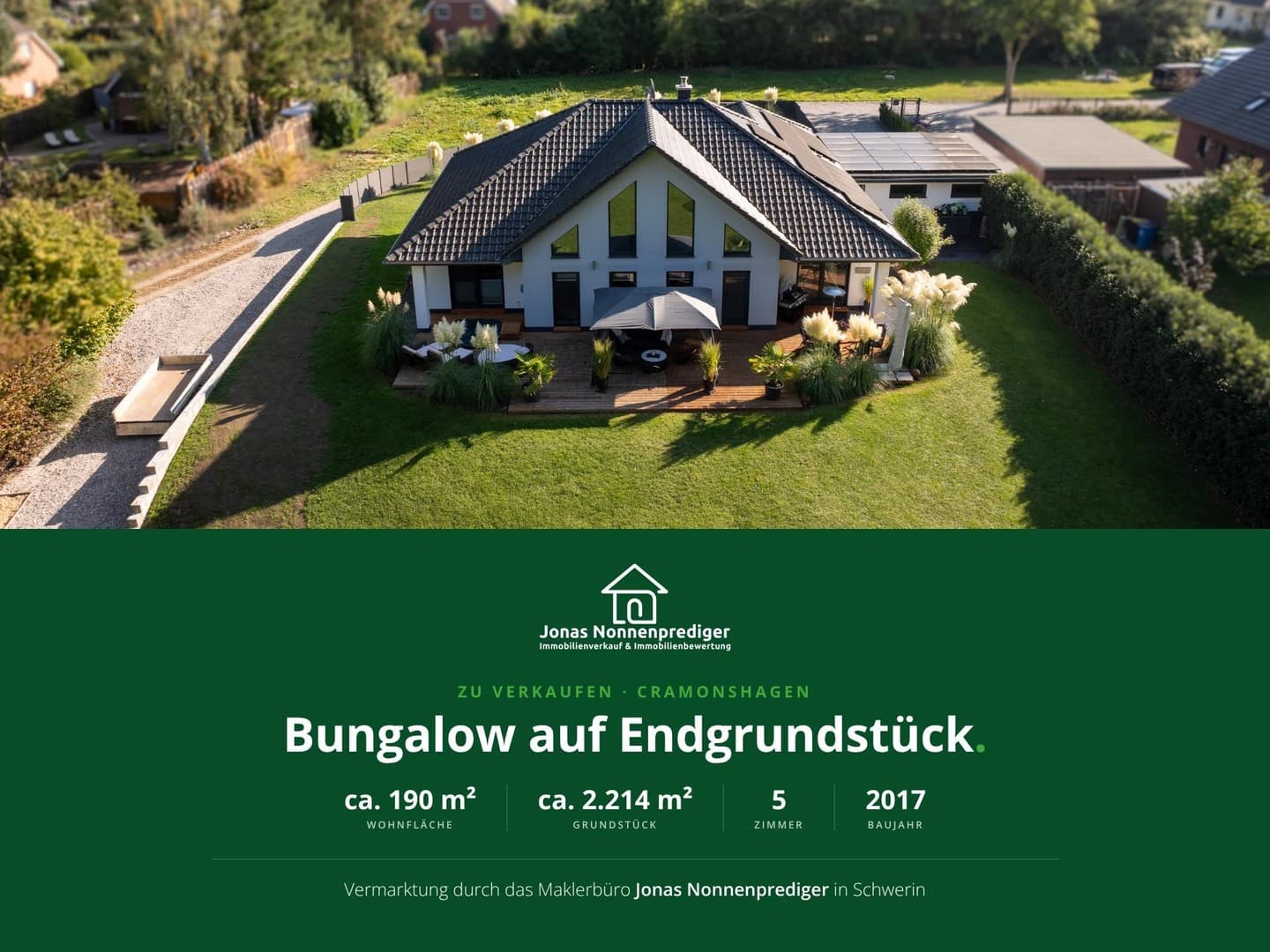 Exklusives modernes Einfamilienhaus mit Garten und Doppelgarage - für den Käufer provisionsfrei