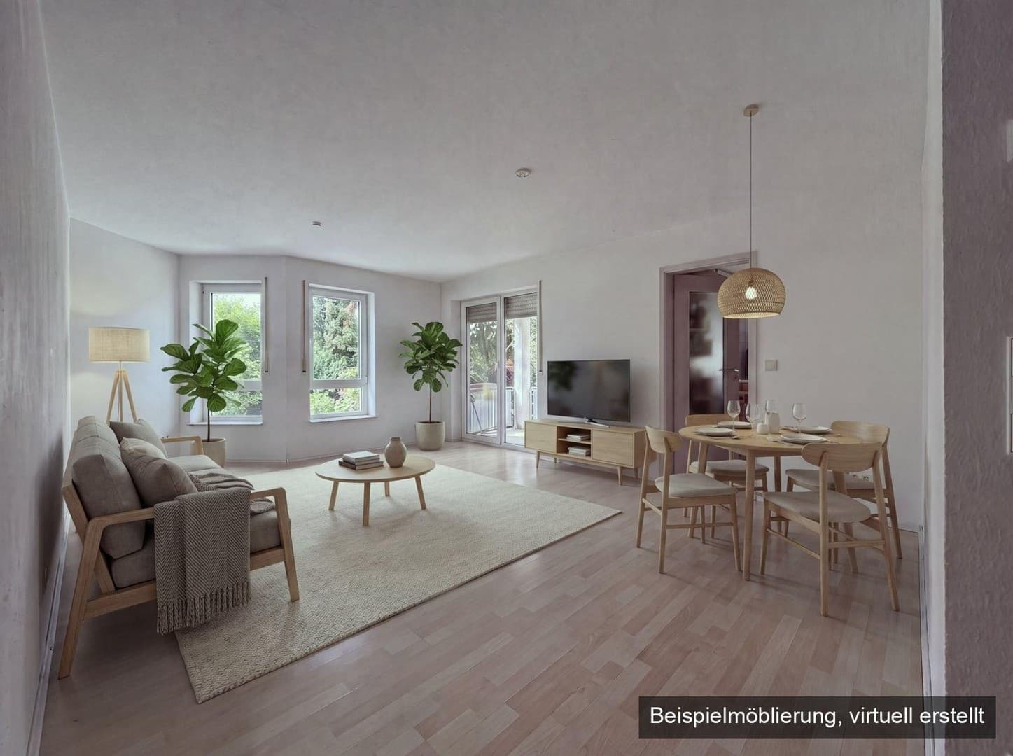 Helle 3-Zimmer-Erdgeschosswohnung mit Terrasse, Garten und 2 Tiefgaragenstellplätzen