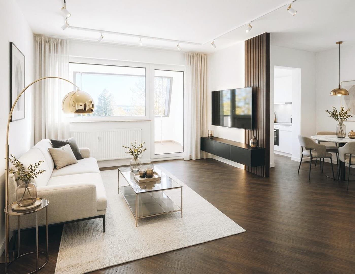 Neustadt-Hambach: Helle, frisch sanierte 3-Zimmer-Wohnung mit Loggia und Blick in die Rheinebene