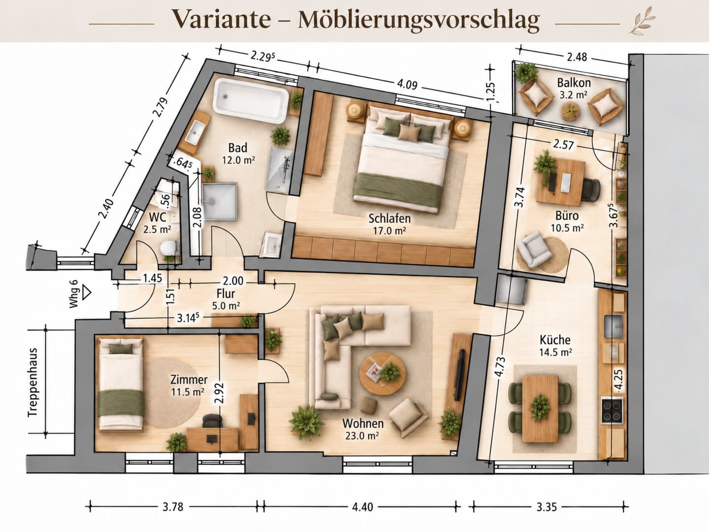 Erstbezug nach Sanierung | 3 Schlafzimmer, Balkon & Einbauschrank in Solingen-Ohligs