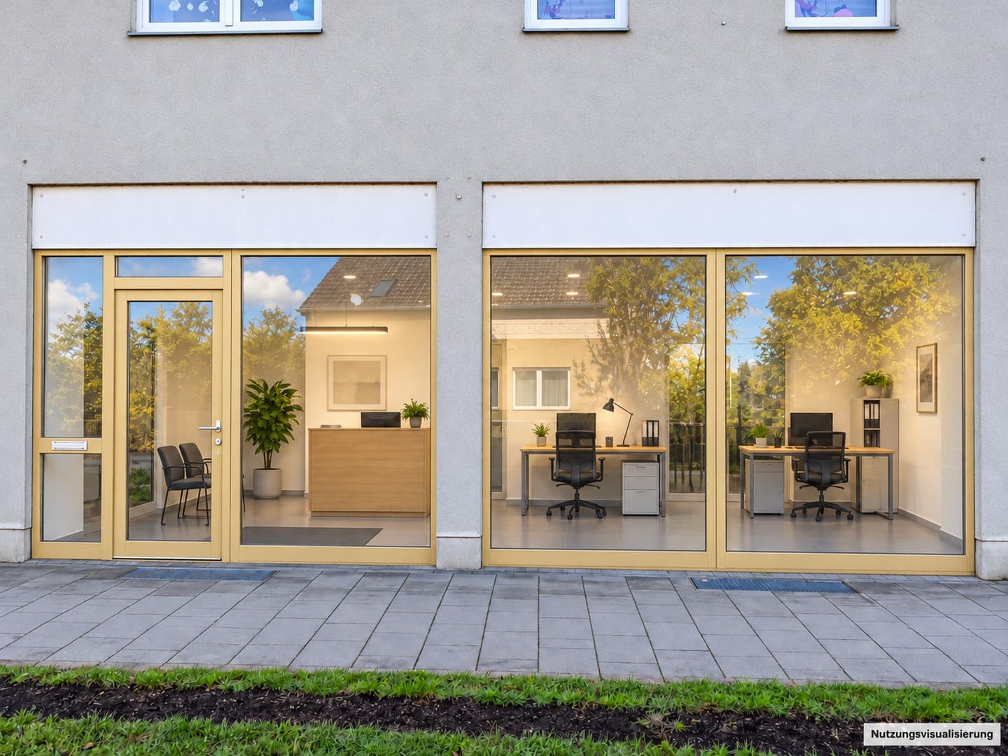 Ladenlokal mit 83 m² direkt an der Bushaltestelle, Apotheke und Friseur als Nachbarn