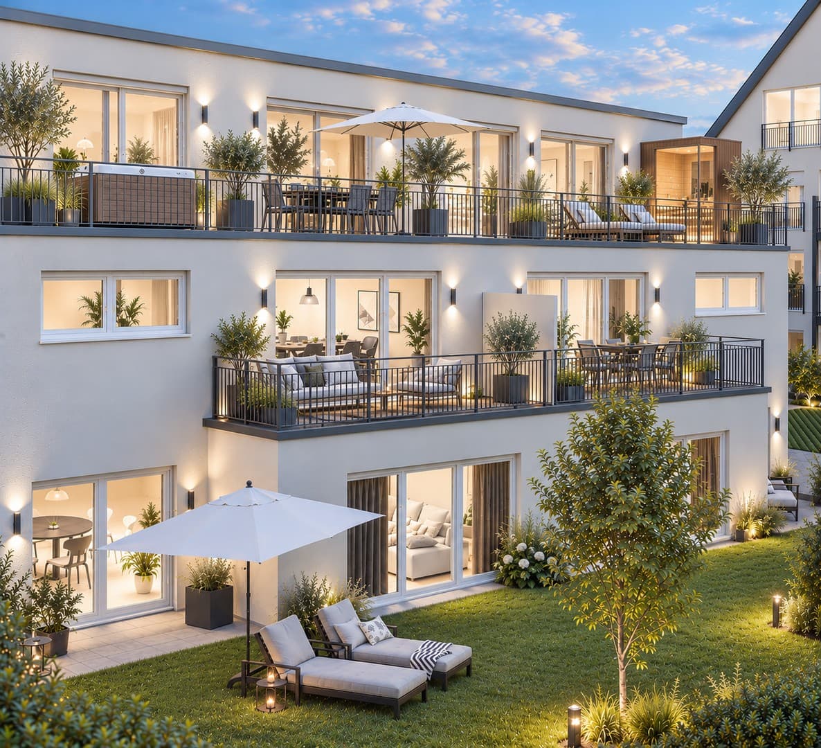 Soeben fertiggestellt: LUXUS Penthouse im Herzen Gersthofen´s