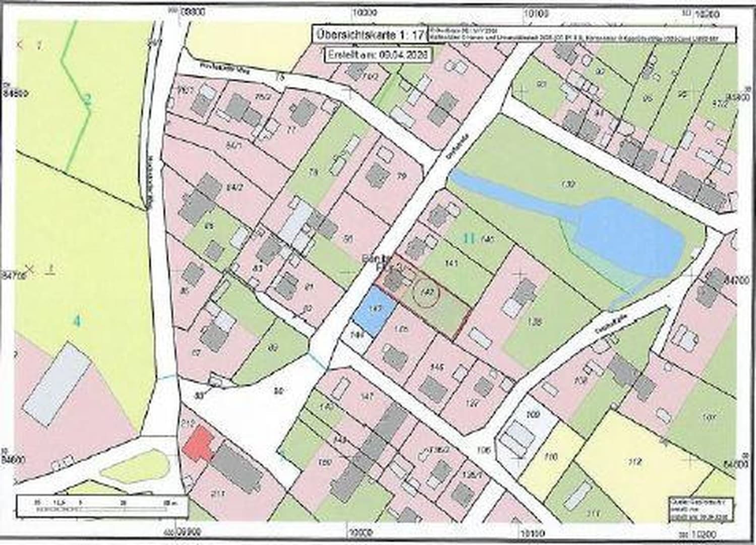 Verkauf eines Grundstücks mit Einfamilienhaus in Benitz