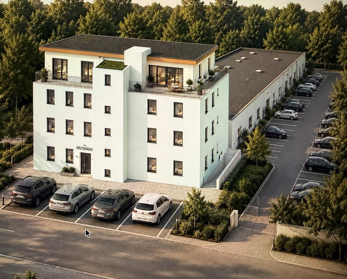 Praxisflächen in entstehenden Ärtztehaus zu vermieten