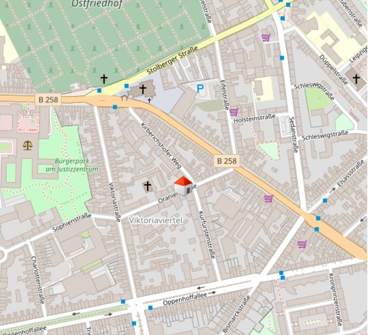 Teilmöblierte großzügige 2-Zimmer-Wohnung (nahe Frankenberger Viertel)
