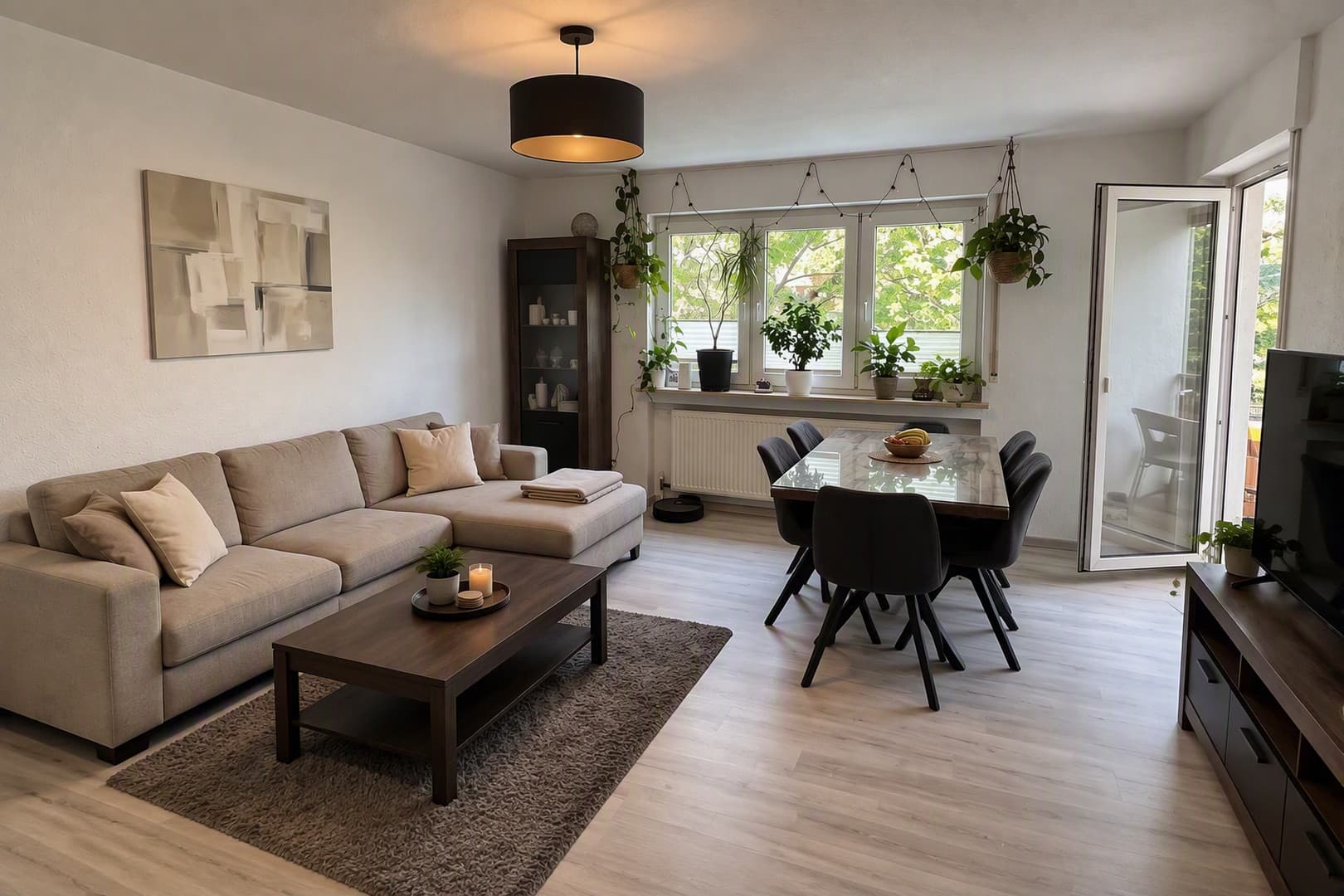 Naturnah wohnen: 3 Zimmer mit neuer Küche, Balkon und Garage