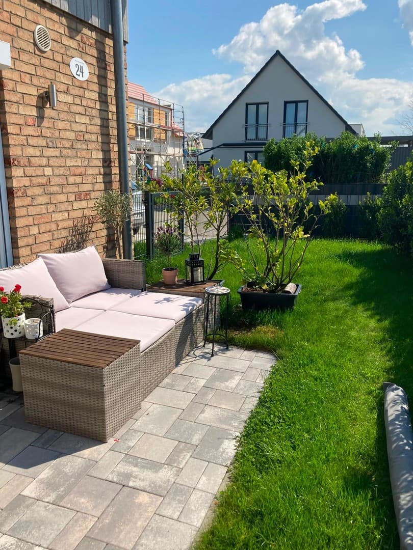 Moderne 2-Zimmer Wohnung mit Terasse und Garten in der Herzo Base
