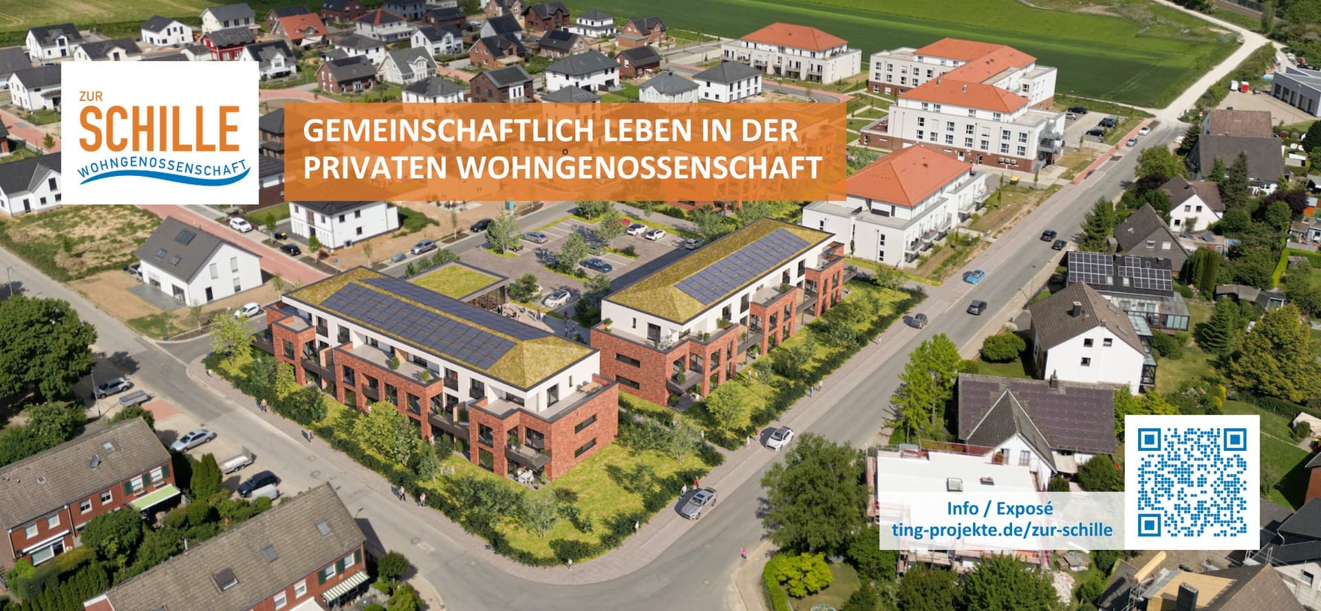 2-Zimmer-Neubau mit Westterrasse in Bennigsen – ca. 73 m² – Wohngenossenschaft Zur Schille eG