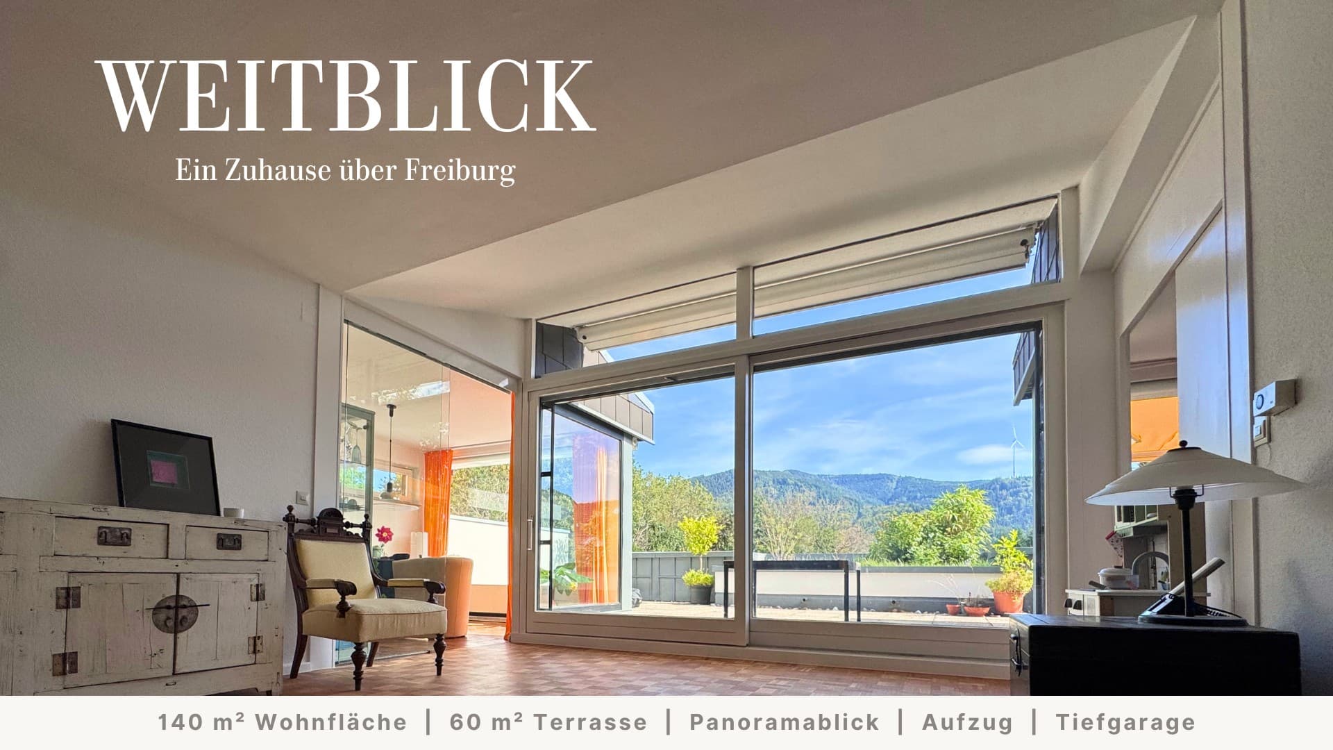 WEITBLICK Horben | ETW 5,5 Zi. | 140 m² + 60 m² Terrasse | Provisonsfrei