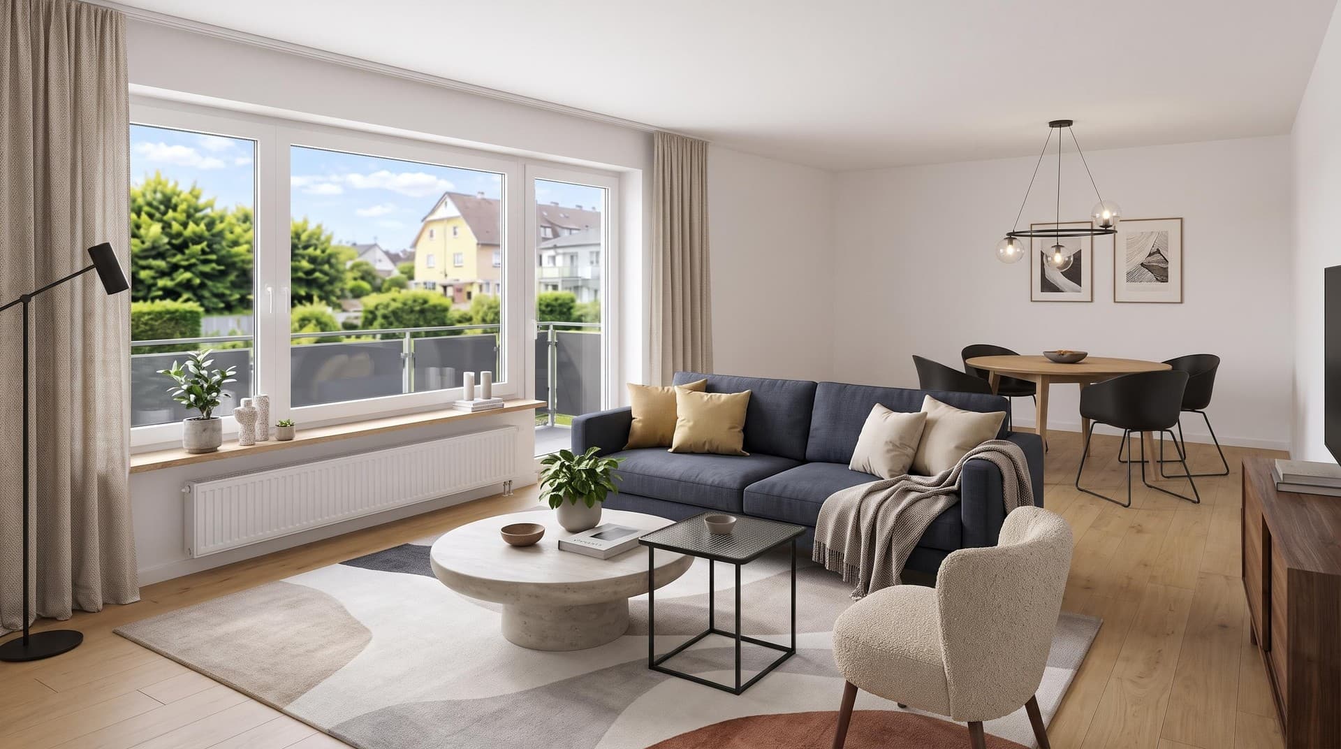 Sofort einziehen - lichtdurchflutete 3 Zimmer Wohnung in bevorzugter Wohnlage