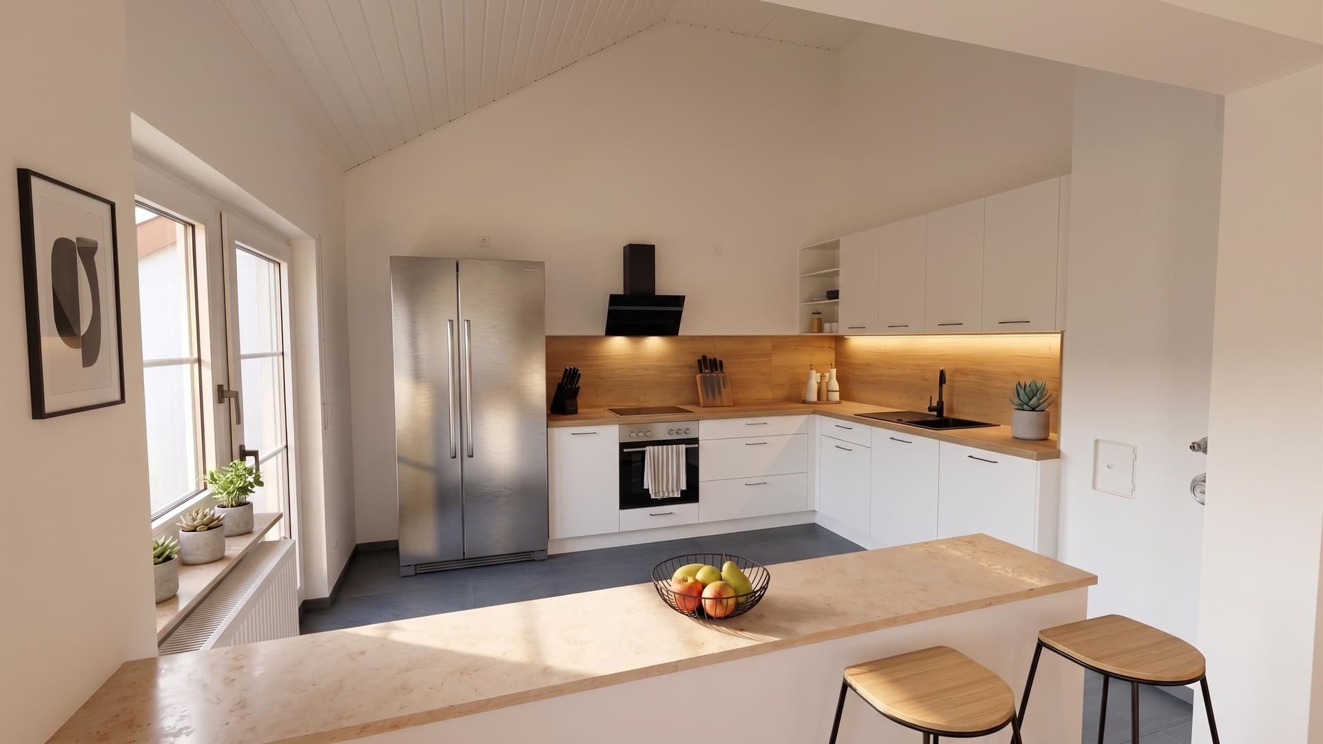 Frisch sanierte 2-Zimmer Wohnung mit Balkon, TG-Stellplatz & Einbauküche am Erfurter Stadtrand