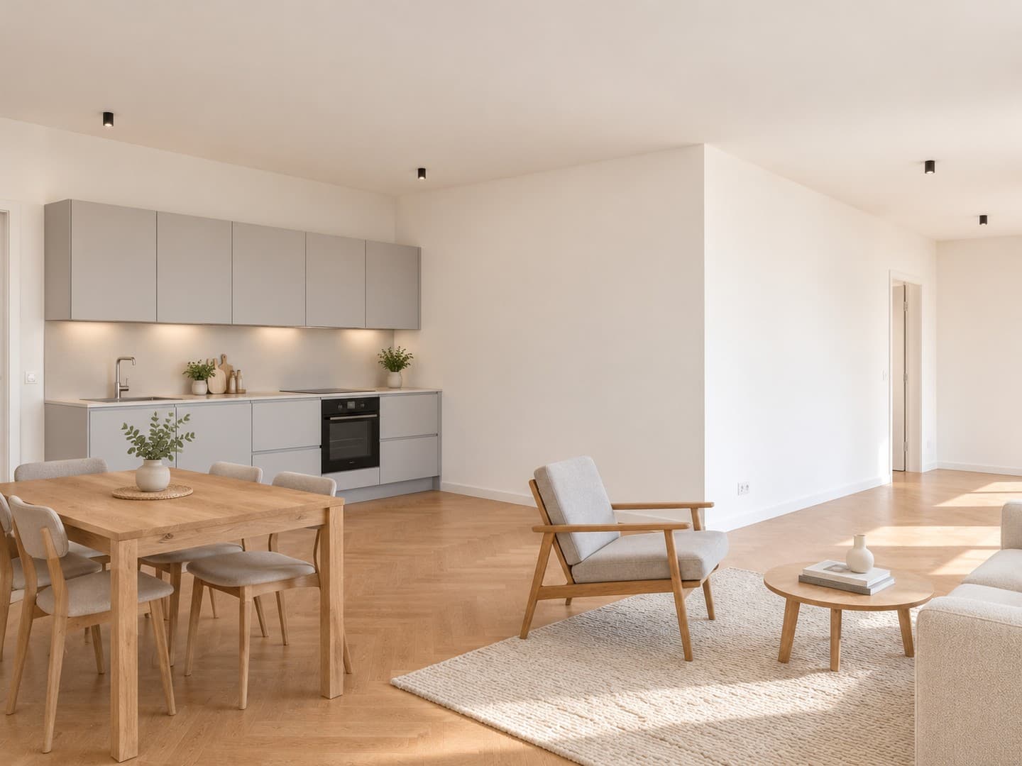 Neubau: 3 Zi., 90 m², EBK, Balkon, von privat
