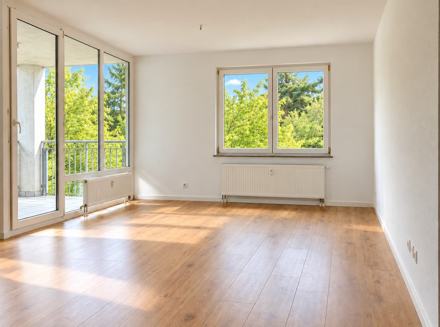 Lichtdurchflutete 2,5-Zimmer-Wohnung mit Loggia und Blick ins Grüne
