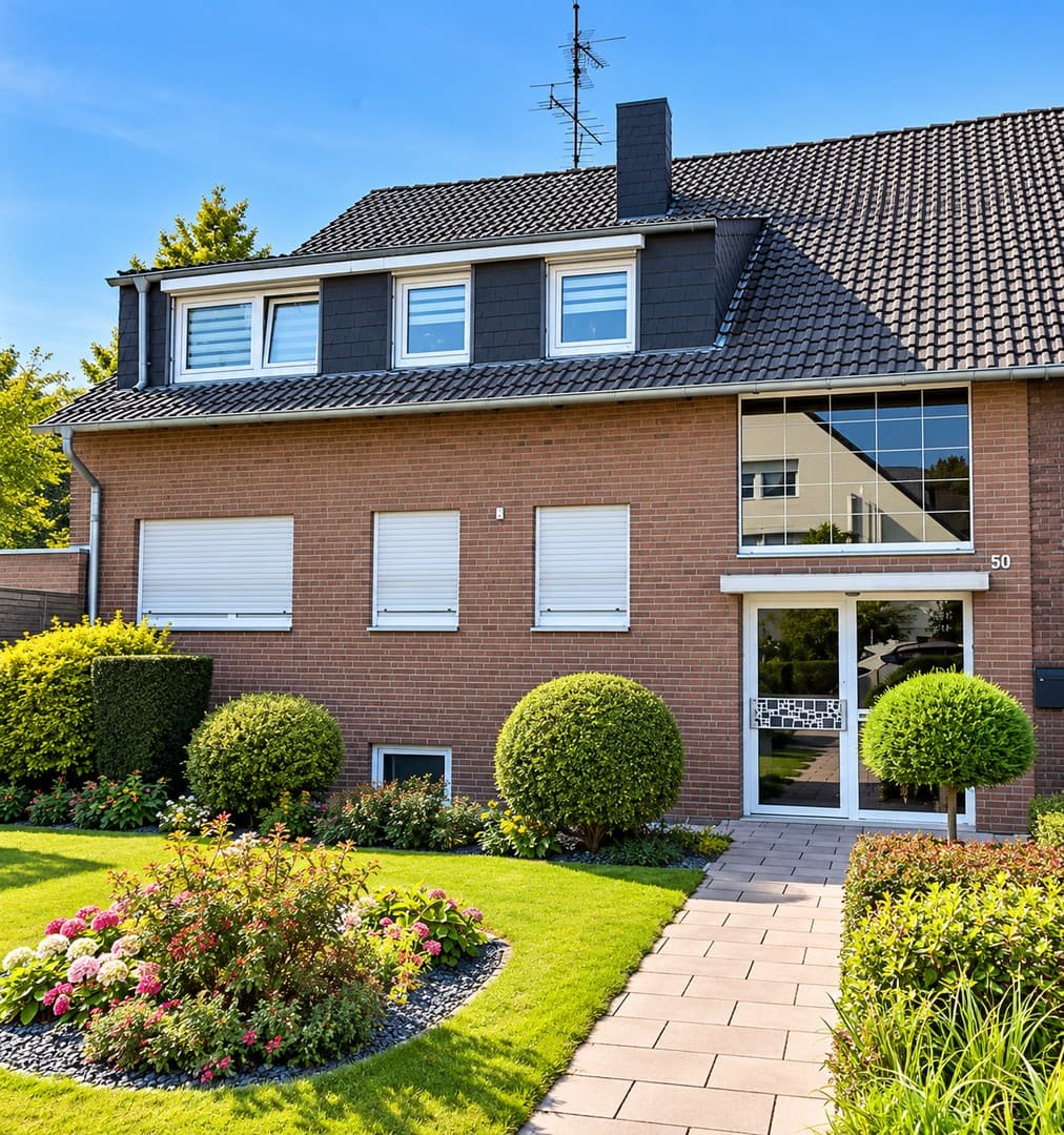 Modernisiertes Zweifamilienhaus mit Pool, Garage und zusätzlichem Büro in Korschenbroich-Steinhausen