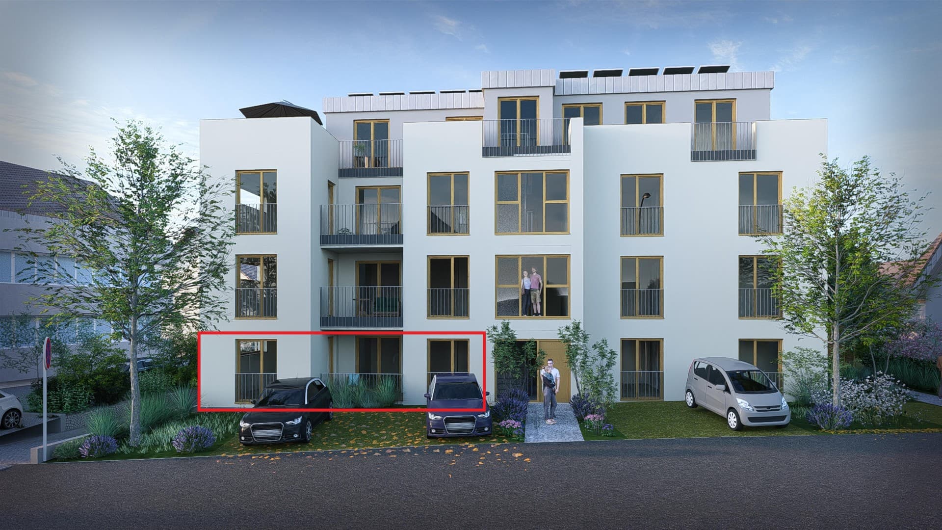 PROVISIONSFREI! Moderne 2-Zimmer-Neubauwohnung im EG mit Terrasse | KfW 55