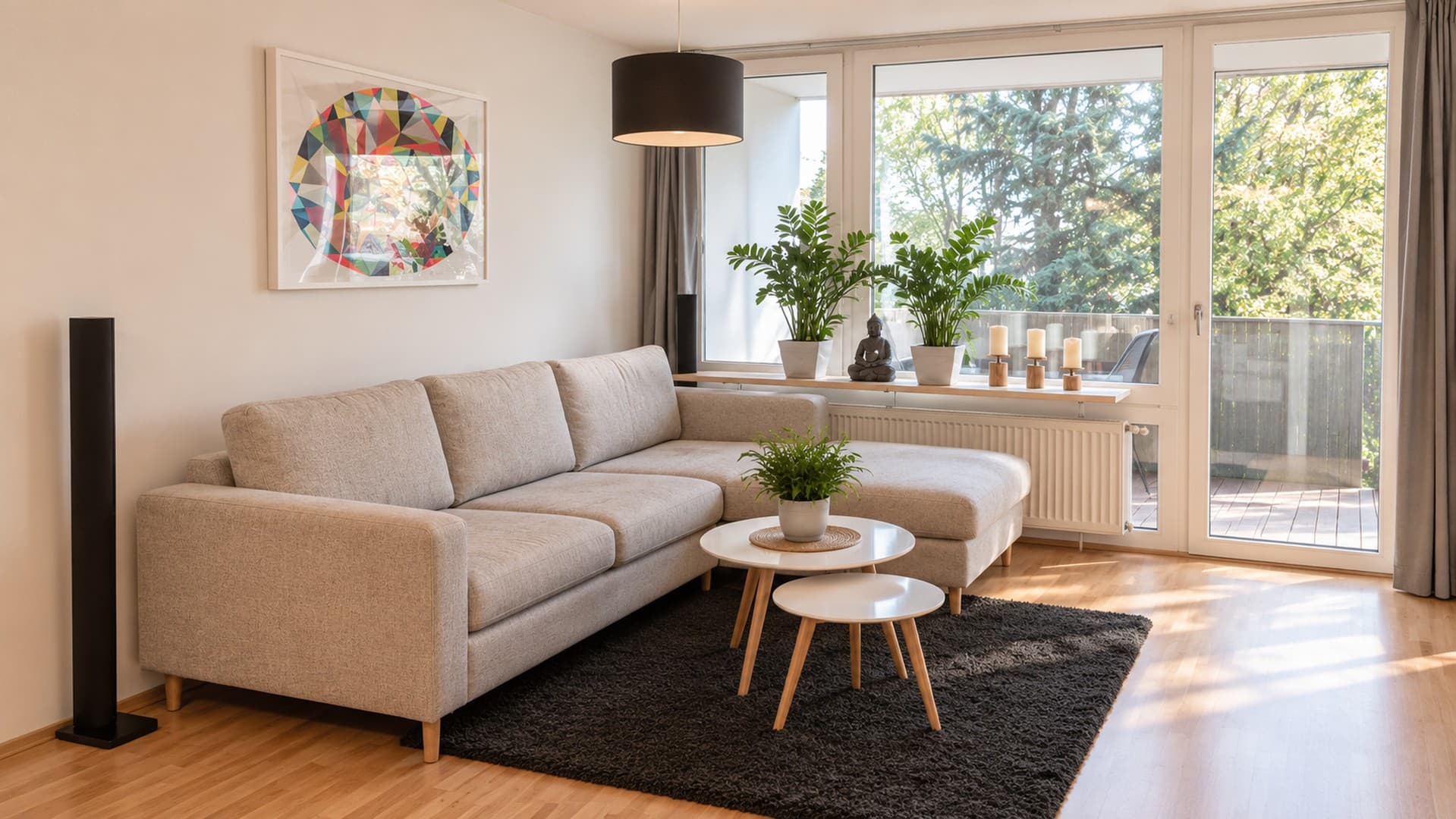 Perfekt geschnittene, helle, stilvoll möblierte 60qm 2-Zimmer-Wohnung in toller Lage in Sendling