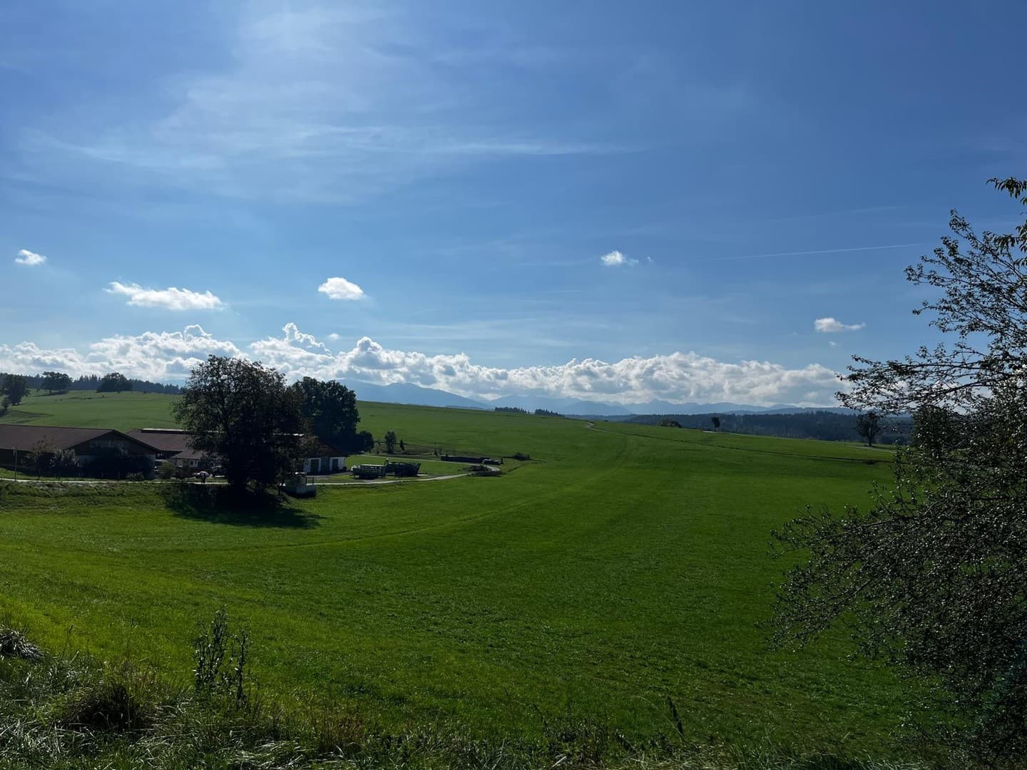 Baugrundstücke in Oberhausen mit Blick auf die Ammergauer Alpen