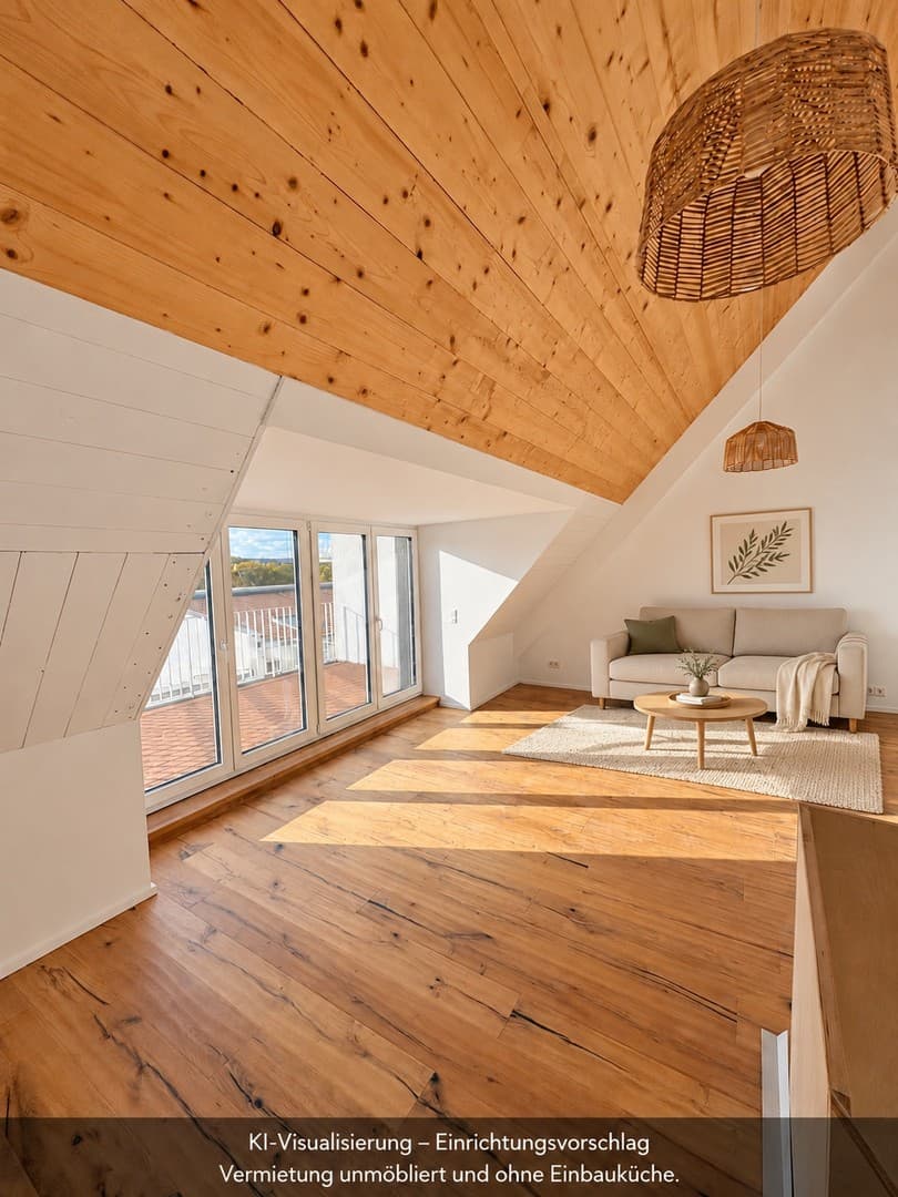 Erstbezug nach Kernsanierung: 4-Zimmer-Penthauswohnung mit Balkon, Dachterrasse und Festungsblick