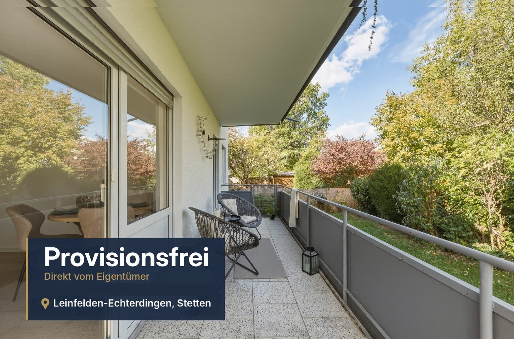 WOW! Sofort bezugsfreie, ruhige und helle 3-Zi. Wohnung mit großem Balkon und Garten PROVISIONSFREI