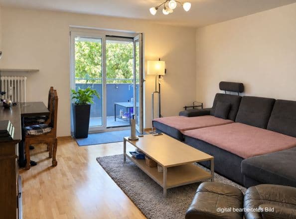 EI6791 Schöne und ruhige 2-Zimmer-Eigentumswohnung mit großem Westbalkon / Regensburg - West