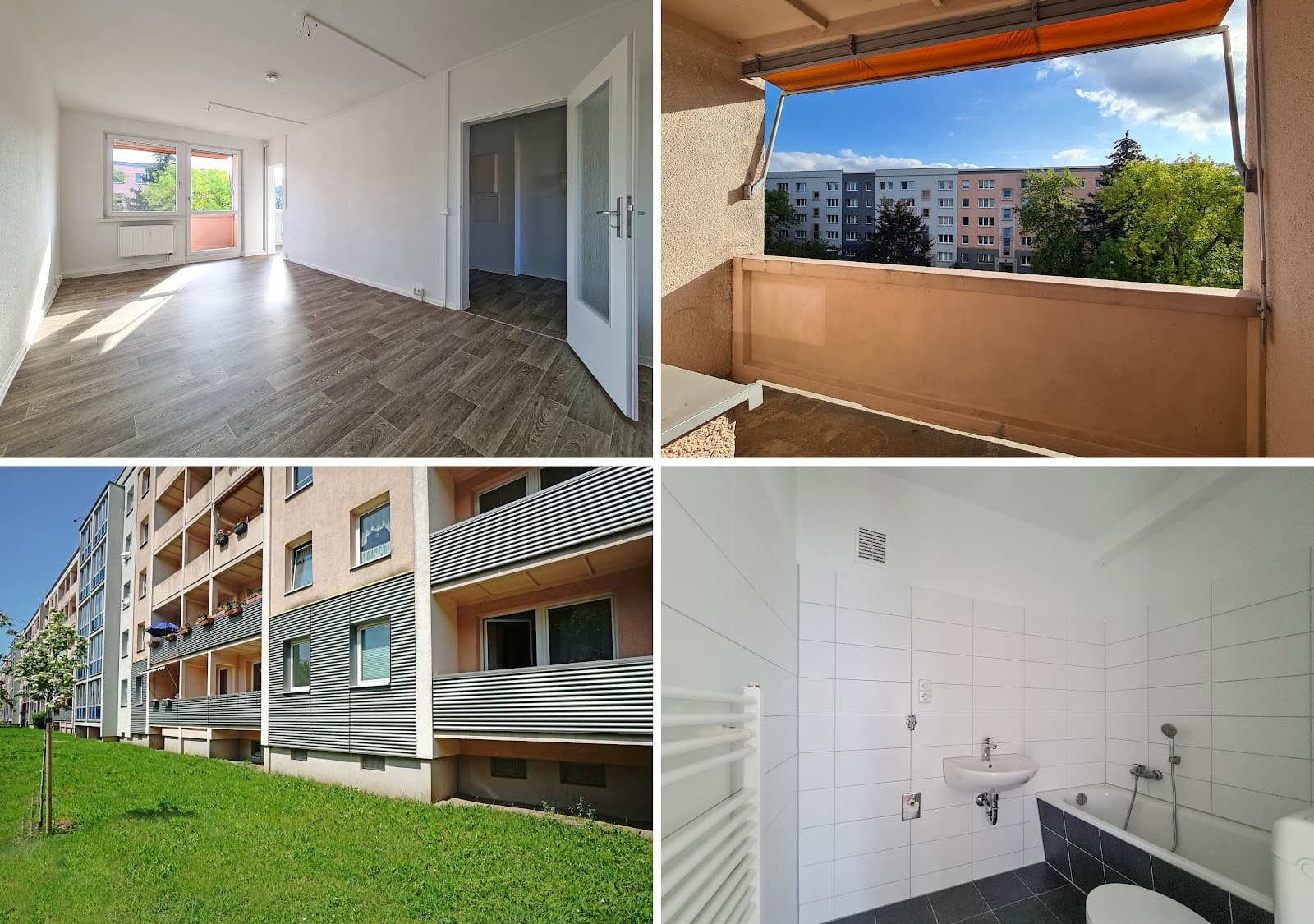 Helle, moderne 3 Zimmerwohnung mit Balkon & chicen Wannenbad (Stellplatz auf Anfrage)