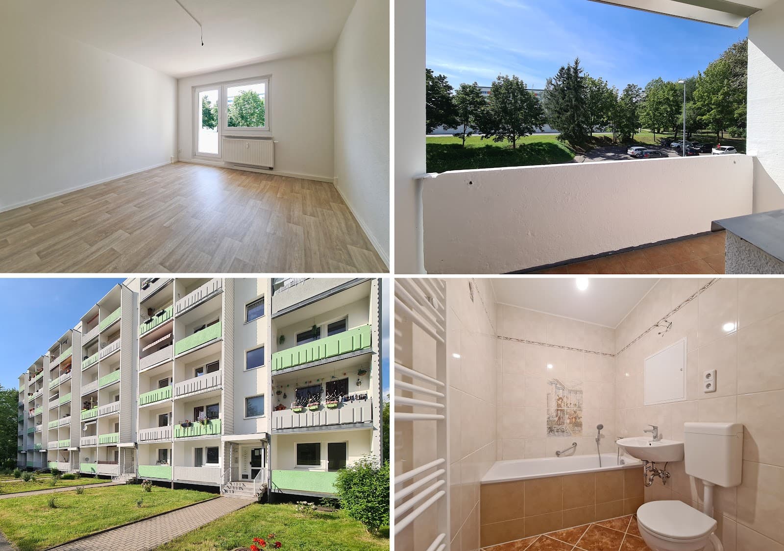 2 Warmmieten geschenkt*: chice, renovierte Balkonwohnung im beliebten 1. Obergeschoss