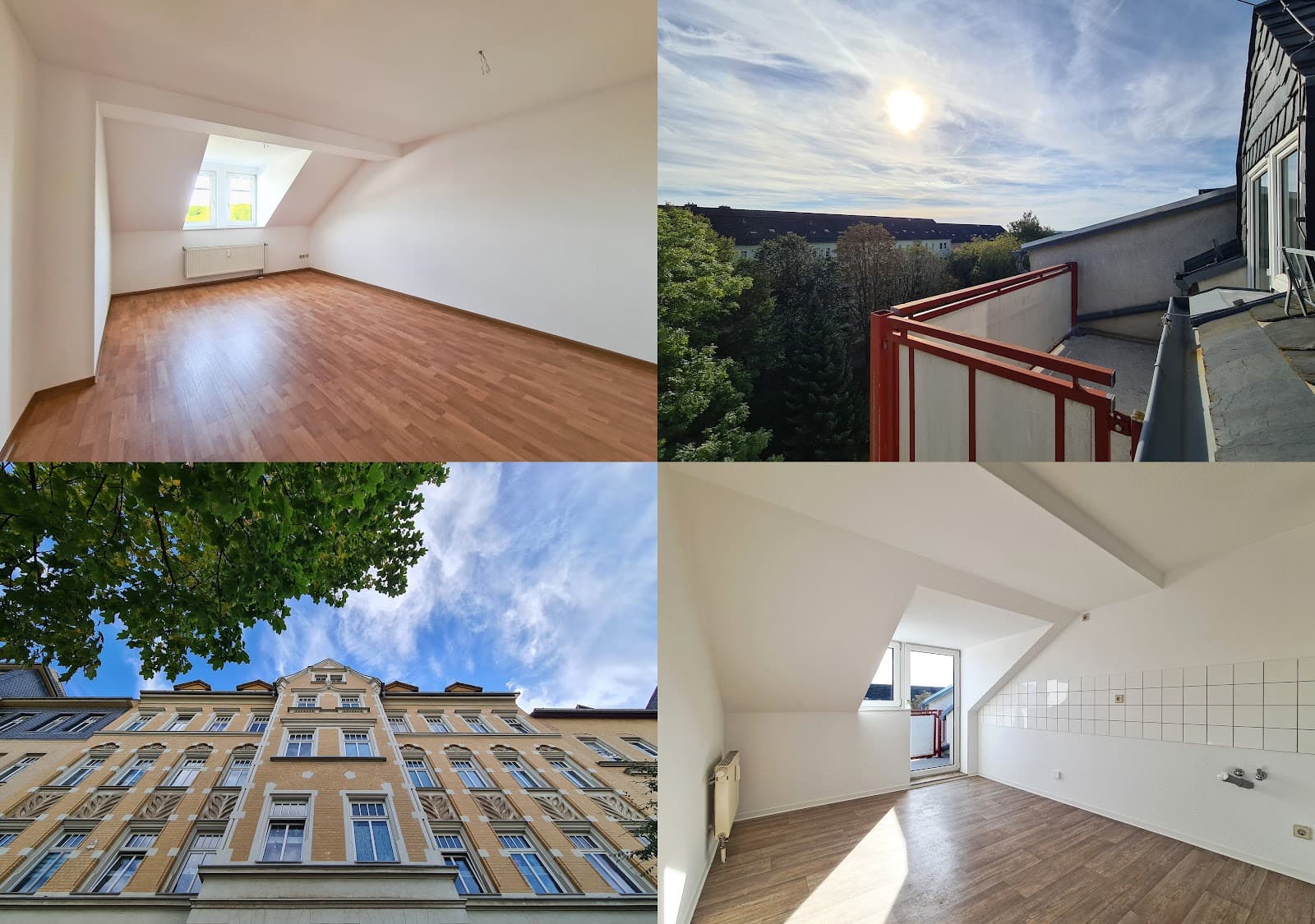 Renovierte Altbauwohnung mit Balkon gegenüber dem Zeisigwald