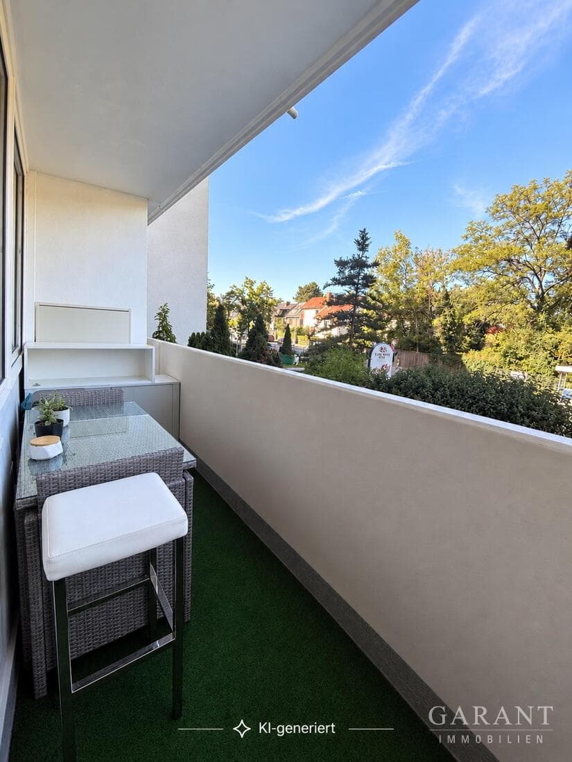 Attraktives 1-Zimmer-Apartment mit Balkon und Einbauküche in Pasing