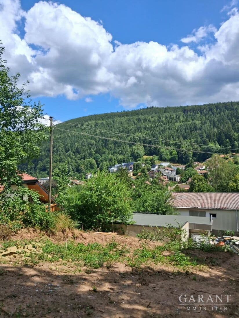 Grundstück in Höhenlage von Bad Wildbad