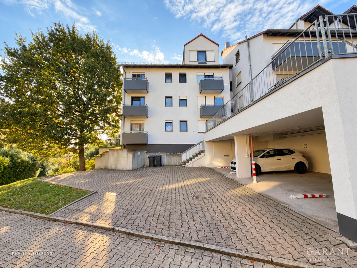 Kapitalanlage in Pforzheim-Eutingen: 1-Zimmer-Wohnung mit Balkon und Tiefgarage