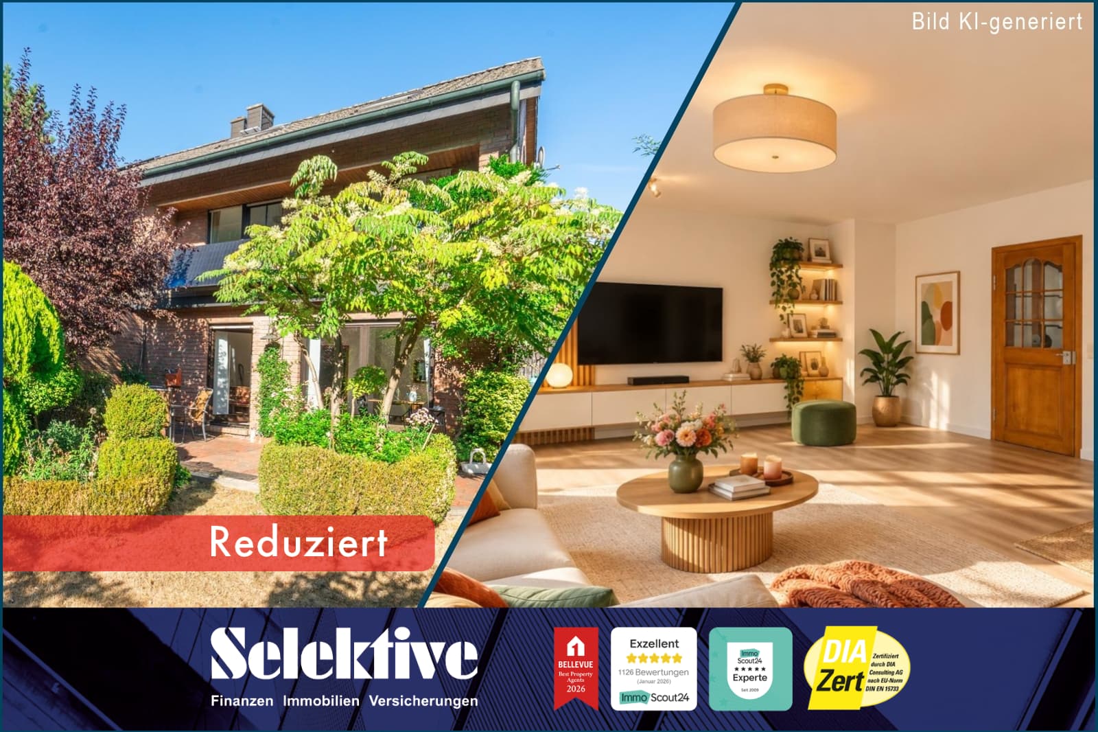 Raumwunder mit 5 Schlafzimmern, Traumgarten, Balkon und Loggia in bester Lage von Vluyn!