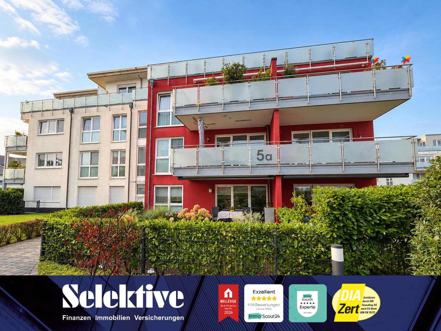 Attraktive 2-Zimmer-Wohnung mit Loggia, Aufzug und Tiefgarage in Moers Mitte!