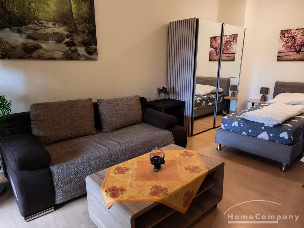 27795 HomeCompany Möbliert/Furnished Studio Wohnung mit Balkon in Leipzig- Markkleeberg max. 2 Personen