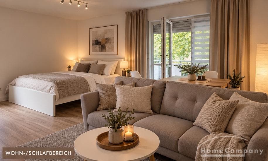 28365 HomeCompany Dresden Möbliert/Furnished 1-Zimmer-Wohnung in Dresden-Blasewitz mit Balkon max. 2 Personen
