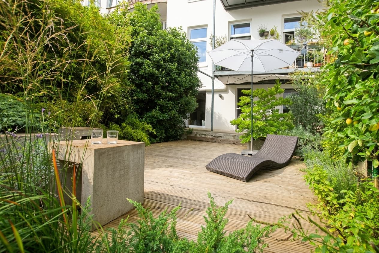 Kernsaniertes Architekten-Loft mit Terrasse, Garten und grüner Idylle in St. Georg