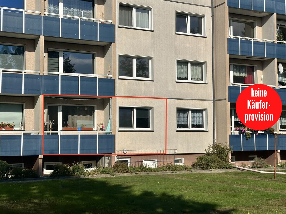 HORN IMMOBILIEN ++ vermietete 3-Raum Eigentumswohnung mit Balkon und Keller in Ferdinandshof