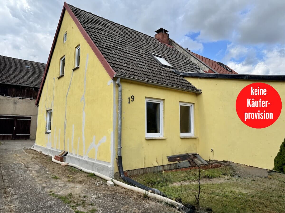 HORN IMMOBILIEN ++ kleines Haus für kreative Handwerker bei Gartz (Oder)