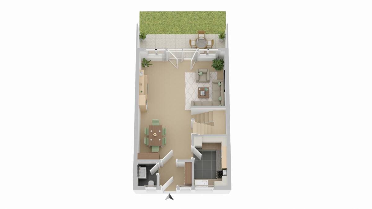 NEUER PREIS! Reihenmittelhaus/Garten/Stellplatz auf 249 m² Eigentumsgrundstück zentral in Gütersloh
